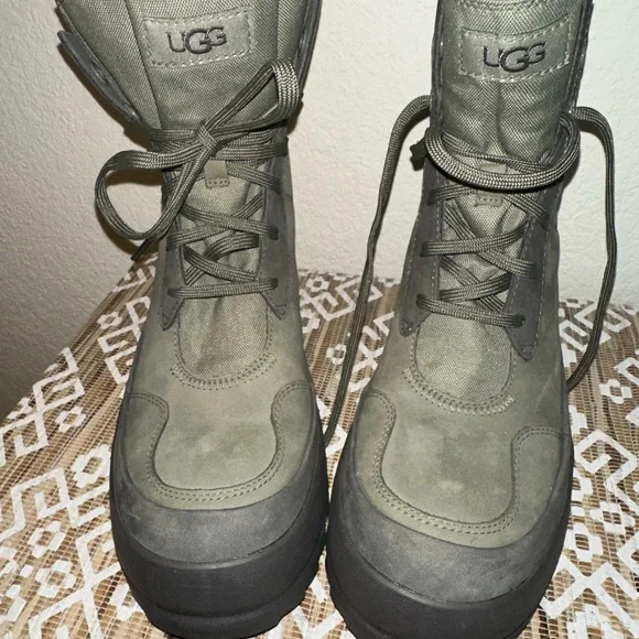UGG Olive Lace-Up Boots - Picture 2 of 5